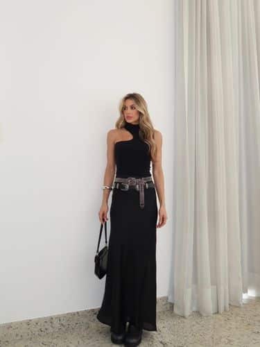 Saia longa cetim - Imagem 6