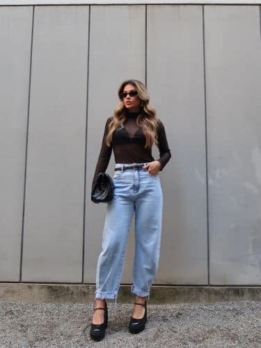 Blusa cacharel em tule - Imagem 2