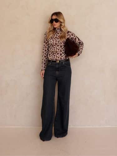 Blusa cacharel em tule